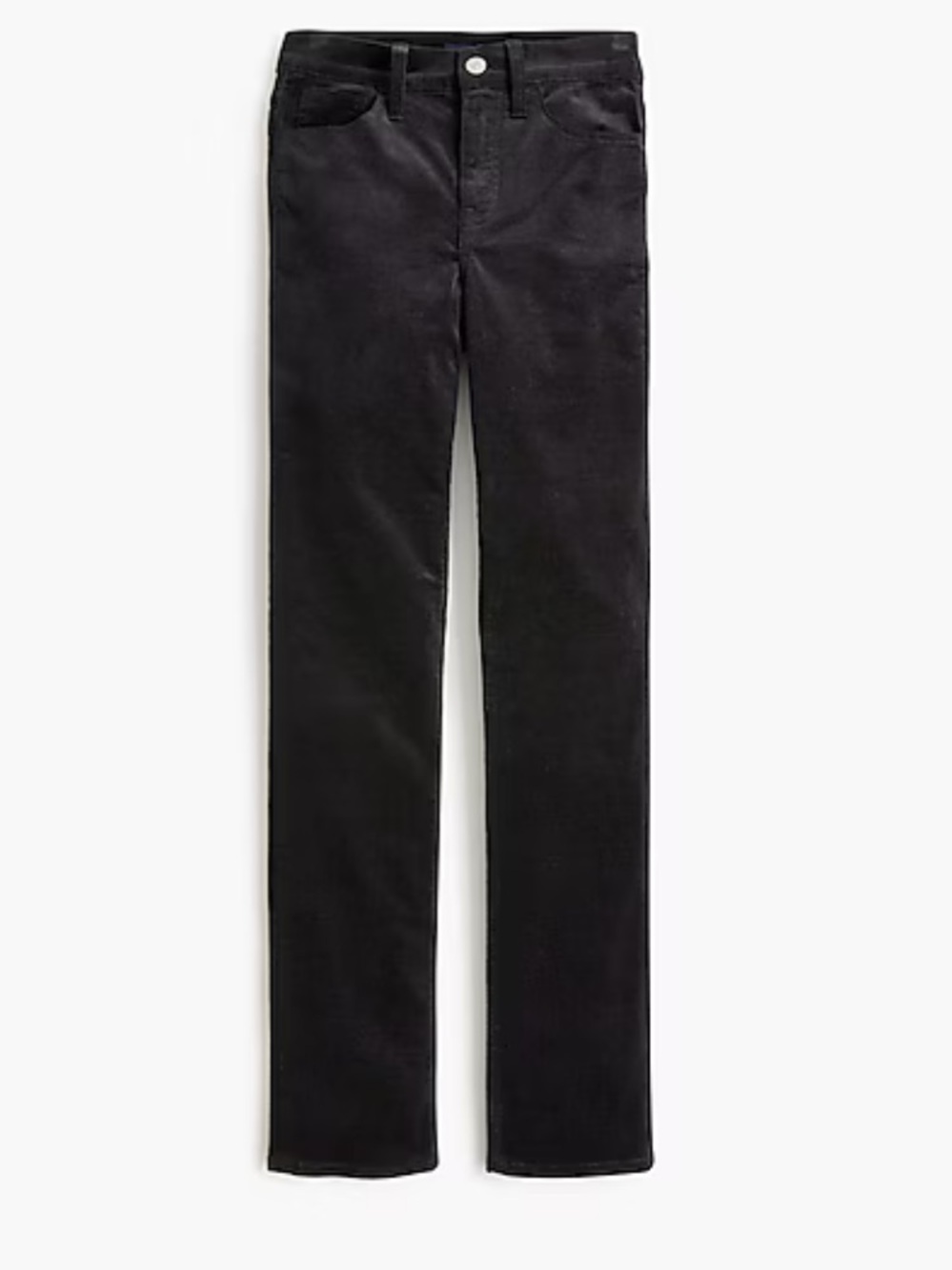 J. Crew Black Corduroy Straight-Leg Jeans